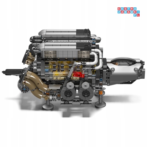 [10131] Klocki 952 el. Technic model silnik BGT W16 Mould King