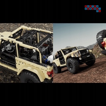 [13184] Klocki 3621 el. Technic pojazd auto terenowe sterowany RC Mould King