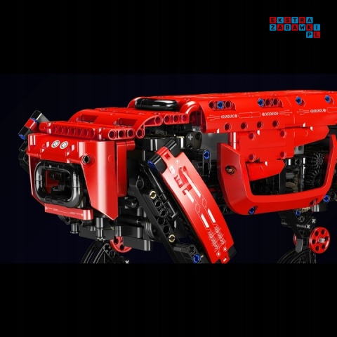[15075S] Klocki 921 el. Technic pies robot droid zdalnie sterowany RC Mould King - czerwony