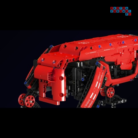 [15075S] Klocki 921 el. Technic pies robot droid zdalnie sterowany RC Mould King - czerwony