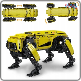 [15075S] Klocki 921 el. Technic pies robot droid zdalnie sterowany RC Mould King - żółty