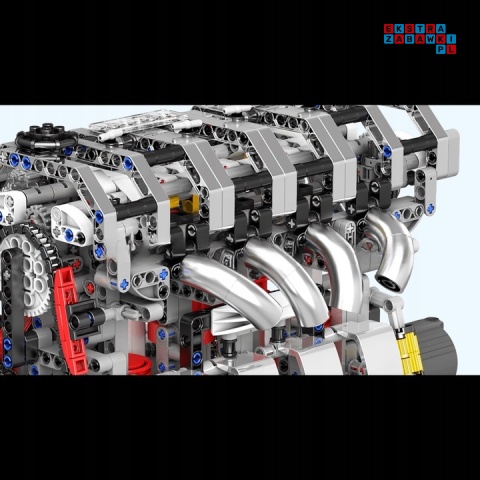 [10087] Klocki 1787 el. Technic silnik benzynowy L4 zmotoryzowany Mould King
