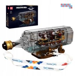 [10066] Klocki 2488 el. Technic statek morski w butelce Mould King