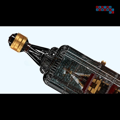 [10066] Klocki 2488 el. Technic statek morski w butelce Mould King