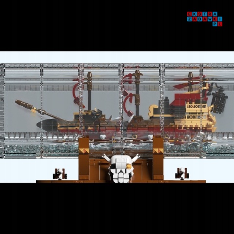 [10066] Klocki 2488 el. Technic statek morski w butelce Mould King