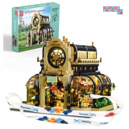 [16019] Klocki 2147 el. Technic The Botanical Garden ogród botaniczny szklarnia podświetleniem LED Mould King