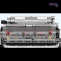 [10088] Klocki 535 el. Technic V8 ośmiocylindrowy silnik benzynowy Mould King