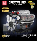 [10088] Klocki 535 el. Technic V8 ośmiocylindrowy silnik benzynowy Mould King