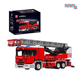 [17022] Klocki 4886 el. Technic wóz strażacki Scania drabina teleskopowa konstrukcyjne Mould King