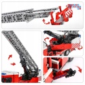 [17022] Klocki 4886 el. Technic wóz strażacki Scania drabina teleskopowa konstrukcyjne Mould King