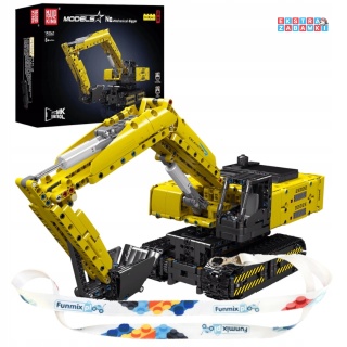 [15061] Klocki 1054 el. Technic zdalnie sterowana koparka + Pilot Mould King [S]