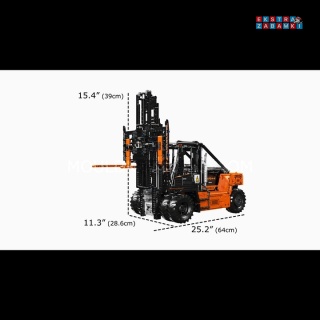 [17044] Klocki 4579 el. Technic wózek widłowy zdalnie sterowany RC Mould King [S]