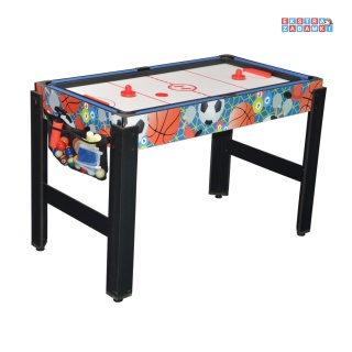 [M48750N(6)] Stół do gier 6w1 PIŁKARZYKI, CYMBERGAJ, PING PONG, KOSZYKÓWKA, STRZELNICA, BILARD [S]