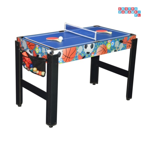[M48750N(6)] Stół do gier 6w1 PIŁKARZYKI, CYMBERGAJ, PING PONG, KOSZYKÓWKA, STRZELNICA, BILARD