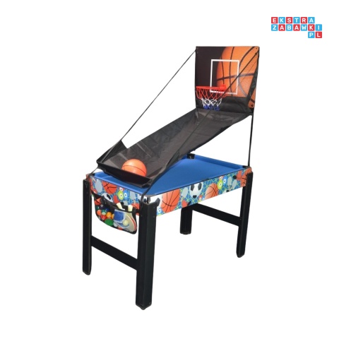 [M48750N(6)] Stół do gier 6w1 PIŁKARZYKI, CYMBERGAJ, PING PONG, KOSZYKÓWKA, STRZELNICA, BILARD