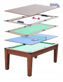 [M8401] Stół do gier 6 FT 5w1 BILARD PING PONG CYMBERGAJ