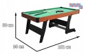 [T56026(6).GREEN] Stół do bilarda zestaw bilardowy z akcesoriami 6FT
