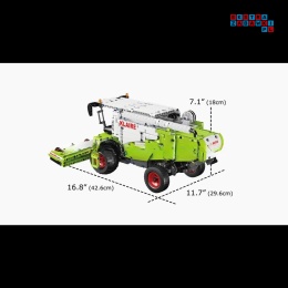 [17014S] Klocki 1347 el. Technic kombajn sprzęt rolniczy zdalnie sterowany RC Mould King