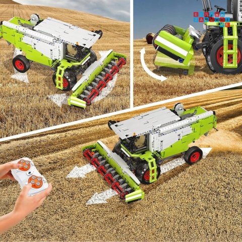 [17014S] Klocki 1347 el. Technic kombajn sprzęt rolniczy zdalnie sterowany RC Mould King