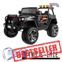 [WXE1688] Autko Monster Jeep na akumulator 24V/10Ah 4x120W pilot regulacja siedzenia LED EVA - czarny