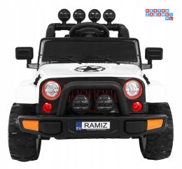 [outlet] [BRD-7588] Terenowy Full Time 4WD 4x40W 12V/10Ah koła EVA, pilot, LED - biały