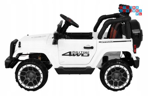 [outlet] [BRD-7588] Terenowy Full Time 4WD 4x40W 12V/10Ah koła EVA, pilot, LED - biały