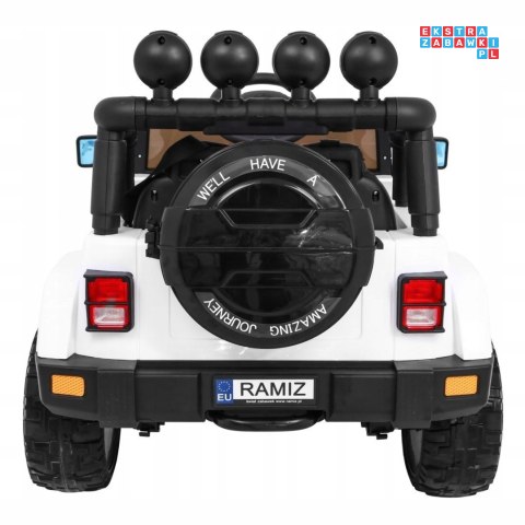 [outlet] [BRD-7588] Terenowy Full Time 4WD 4x40W 12V/10Ah koła EVA, pilot, LED - biały