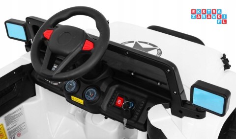 [outlet] [BRD-7588] Terenowy Full Time 4WD 4x40W 12V/10Ah koła EVA, pilot, LED - biały