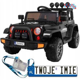 [outlet] [BRD-7588] Terenowy Full Time 4WD 4x40W 12V/10Ah koła EVA, pilot, LED - czarny