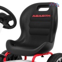 [PB9388A] Gokart ABARTH na pedały dla dzieci Koła EVA Hamulec ręczny - biały