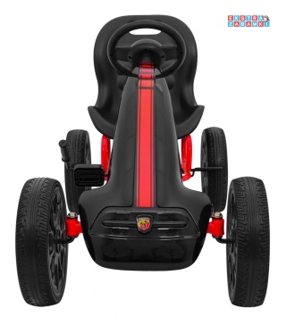 [PB9388A] Gokart ABARTH na pedały dla dzieci Koła EVA Hamulec ręczny - czarny