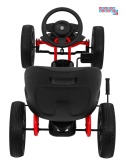 [PB9388A] Gokart ABARTH na pedały dla dzieci Koła EVA Hamulec ręczny - czarny