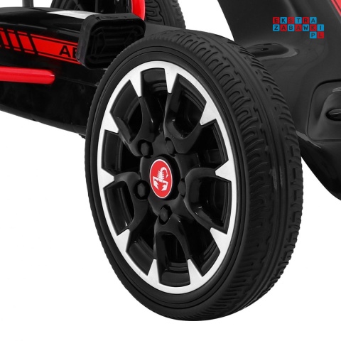 [PB9388A] Gokart ABARTH na pedały dla dzieci Koła EVA Hamulec ręczny - czarny