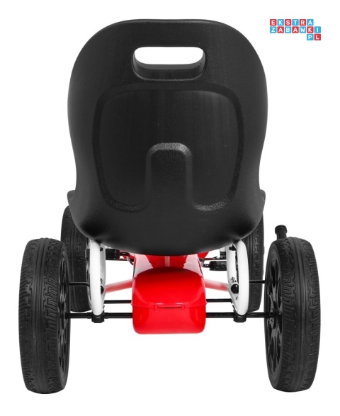 [PB9388A] Gokart ABARTH na pedały dla dzieci Koła EVA Hamulec ręczny - czerwony