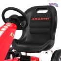 [PB9388A] Gokart ABARTH na pedały dla dzieci Koła EVA Hamulec ręczny - czerwony