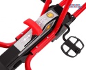 [A18] Gokart Champion na pedały dla dzieci 3+ Pompowane opony Regulowane siedzisko Ręczny hamulec - czerwony