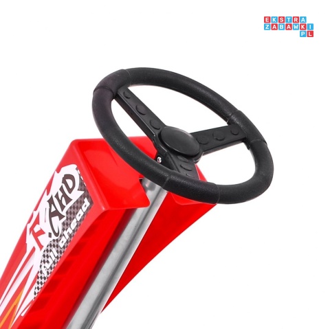 [F8-1] Gokart Full Ahead na pedały dla dzieci 3+ Regulacja siedziska Pompowane koła Hamulec ręczny - czerwony