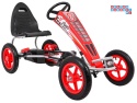 [F8-1] Gokart Full Ahead na pedały dla dzieci 3+ Regulacja siedziska Pompowane koła Hamulec ręczny - czerwony