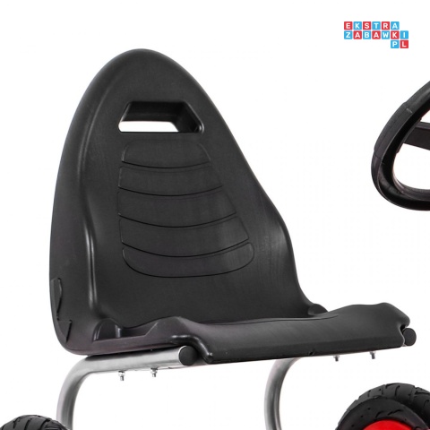 [F8-1] Gokart Full Ahead na pedały dla dzieci 3+ Regulacja siedziska Pompowane koła Hamulec ręczny - czerwony