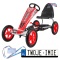 [F8-1] Gokart Full Ahead na pedały dla dzieci 3+ Regulacja siedziska Pompowane koła Hamulec ręczny - czerwony