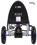 [F8-1] Gokart Full Ahead na pedały dla dzieci 3+ Regulacja siedziska Pompowane koła Hamulec ręczny - niebieski
