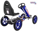 [F8-1] Gokart Full Ahead na pedały dla dzieci 3+ Regulacja siedziska Pompowane koła Hamulec ręczny - niebieski