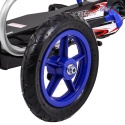[F8-1] Gokart Full Ahead na pedały dla dzieci 3+ Regulacja siedziska Pompowane koła Hamulec ręczny - niebieski