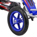 [F8-1] Gokart Full Ahead na pedały dla dzieci 3+ Regulacja siedziska Pompowane koła Hamulec ręczny - niebieski
