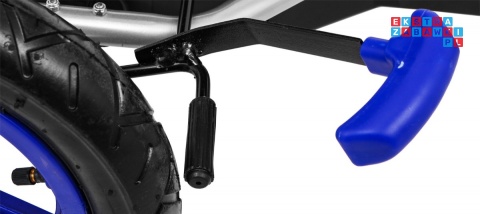 [F8-1] Gokart Full Ahead na pedały dla dzieci 3+ Regulacja siedziska Pompowane koła Hamulec ręczny - niebieski