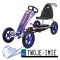 [F8-1] Gokart Full Ahead na pedały dla dzieci 3+ Regulacja siedziska Pompowane koła Hamulec ręczny - niebieski