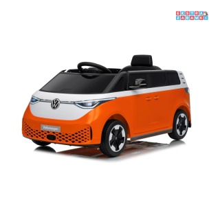 Pomarańczowe Auto bus Volkswagen ID BUZZ na akumulator - 2x45W, 12V/10Ah - [HL718]
