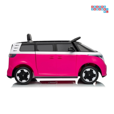 [HL718] Auto bus Volkswagen ID BUZZ na akumulator 2x45W 12V/10Ah - różowy