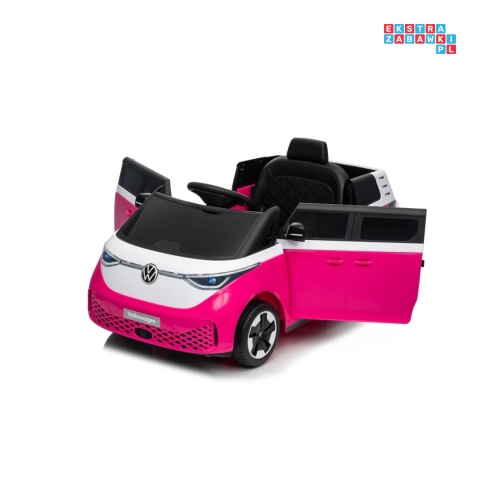 [HL718] Auto bus Volkswagen ID BUZZ na akumulator 2x45W 12V/10Ah - różowy
