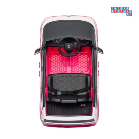 [HL718] Auto bus Volkswagen ID BUZZ na akumulator 2x45W 12V/10Ah - różowy